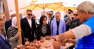 وزارة التضامن تفتتح معرض ديارنا للحرف اليدوية والتراثية بالجونة معرض ديارنا للحرف اليدوية والتراثية بالجونة