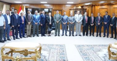 وفد من جامعة المنصورة يشارك فى مؤتمرين دوليين بجامعة المثنى العراقية وفد جامعة المنصورة خلال مشاركته فى مؤتمرين دوليين بجامعة المثنى العراقية