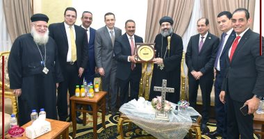 وفد "الجبهة الوطنية" بالدقهلية خلال التهنئة بعيد القيامة: تجديد لأواصر المحبة وفد الجبهة بالدقهلية اثناء التهنئة بعيد القيامة