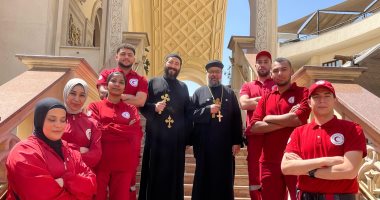 الهلال الأحمر المصرى يشارك في تأمين احتفالات عيد القيامة بـ50 كنيسة 