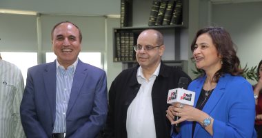 جولة لعبد المحسن سلامة بجريدة اليوم السابع
