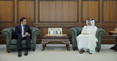 وزير الثقافة ونظيره القطري يبحثان تعزيز التعاون استعدادًا للعام الثقافي 2027 جانب من اللقاء