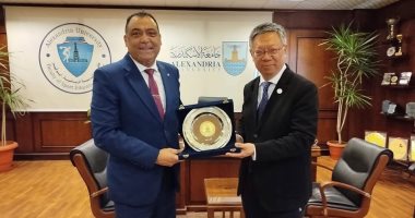 "تربية رياضية أبو قير" تستقبل وفد جامعة العاصمة الرياضية بالصين لبحث التعاون