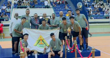 جامعة بنها تحصد كأس بطولة الدورة العربية لخماسيات كرة القدم للجامعات