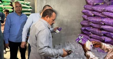 ضبط 16 طن سكر وأرز مجهولة المصدر بالشرقية جانب من الحملة