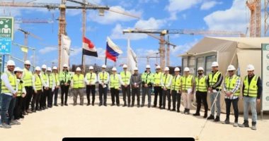 رئيس المحطات النووية يتفقد محطة الضبعة و يلتقى بالعاملين بالمشروع خلال الجولة