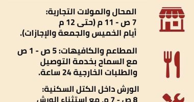 الأقصر تعلن بدء تطبيق المواعيد الصيفية للمحلات والمولات والمطاعم والورش