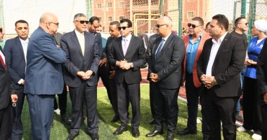 وزير الرياضة ومحافظ الجيزة يفتتحان منشآت رياضية جديدة بنادى حدائق الأهرام افتتاح منشآت رياضية جديدة بنادى حدائق الأهرام