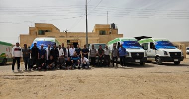 قافلة طبية شاملة تجوب قرى وسط سيناء لخدمة المناطق الأكثر احتياجًا جانب من القافلة