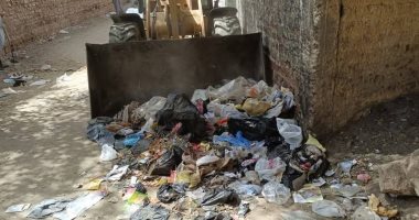 رفع 200 طن قمامة ومخلفات بـ6 قرى فى مركز سوهاج القمامة