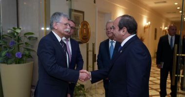 الرئيس السيسى يثمن الشراكة الاستراتيجية بين مصر والمجر الرئيس السيسي ورئيس البرلمان المجري لازلو كوفير