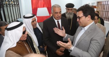 وزير الثقافة: افتتاح بيت ثقافة المساعيد بالعريش تعزيز لهويتنا الوطنية وزير الثقافة في جانب من الافتتاح