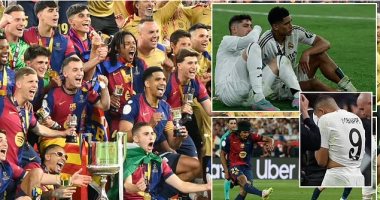 برشلونة يحكم قبضته على كأس إسبانيا ويواصل حلم الرباعية التاريخية.. البارسا يكرس عقدة ريال مدريد.. فليك ملك النهائيات ويكرر إنجاز جوارديولا.. لامين يامال يخطف الأضواء.. ولعنة الكلاسيكو تلاحق أنشيلوتي