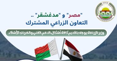 مصر تقدم الدعم الفنى الزراعى لدولة مدغشقر.. إنفوجراف