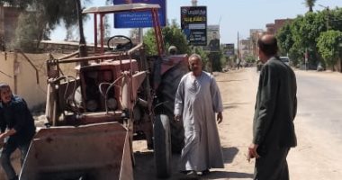 حملات مكبرة للنظافة والتشجير وإزالة التعديات بمركز سنورس بالفيوم  
