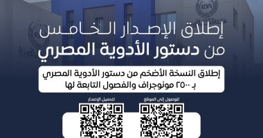 هيئة الدواء المصرية تطلق إصدارها الخامس من دستور الأدوية المصري اطلاق الاصدار الخامس من دستور الأدوية المصري