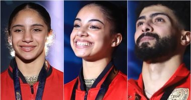 القومى للمرأة يهنئ "جنى وجودى" بعد تتويجهما بـ3 ميداليات فى كأس العالم للجمباز المجلس القومي للمرأة يهنئ بطلتا مصر