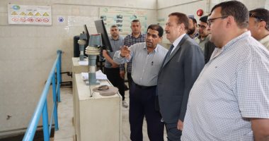 محافظ المنوفية يتفقد محطة مياه شبين الكوم المرشحة 