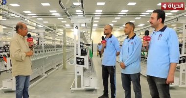 عمال مصنع الغزل بالمحلة الكبرى يتحدثون عن آلية التدريب على الماكينات الجديدة