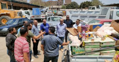ضبط 8 أطنان مواد غذائية منتهية الصلاحية خلال حملة فى إمبابة.. صور ضبط سلع منتهية الصلاحية
