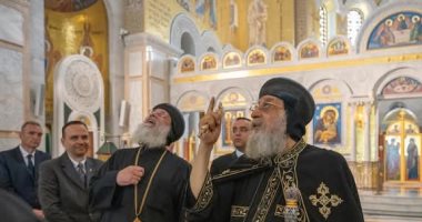 البابا تواضروس يزور كنيسة "القديس ساڤا" ويلتقى بطريرك الكنيسة الصربية البابا تواضروس الثانى يزور كنيسة "القديس ساڤا"