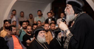 البابا تواضروس الثانى يلتقى أبناء الكنيسة القبطية فى صربيا البابا تواضروس الثانى يلتقي أبناء الكنيسة القبطية في صربيا