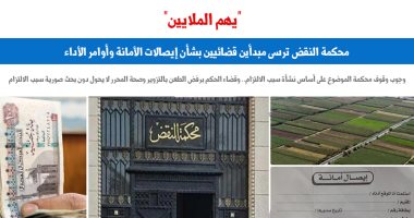النقض ترسى مبدأين قضائيين بشأن إيصالات الأمانة وأوامر الأداء.. برلماني 