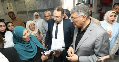 محافظ الجيزة يتفقد فرع التأمين الصحى بمدينة 6 أكتوبر لمتابعة الخدمات المقدمة للمواطنين