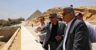 محافظ الجيزة يوجه بسرعة الانتهاء من أعمال تطوير محيط المتحف المصرى الكبير