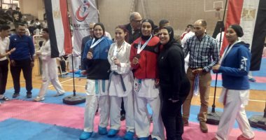 طالبات جامعة قناة السويس يحصدن الذهب والفضة فى بطولة الشهيد الرفاعى للكاراتيه