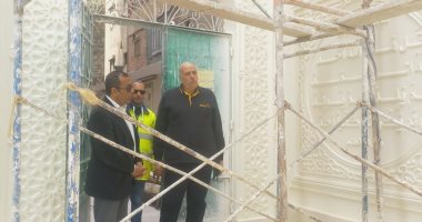 شاهد أعمال الصيانة والترميم بضريح الشيخ الشعراوى فى ميت غمر بالدقهلية ضريح الشيخ الشعراوي وأعمال التطوير