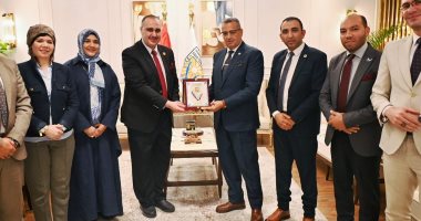 محافظ جنوب سيناء يستقبل وفد جامعة شرق بورسعيد التكنولوجية وفد جامعة شرق بورسعيد التكنولوجية