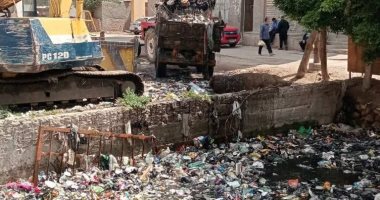 محافظ دمياط يتابع أعمال تطهير ترعة عزبة البرج