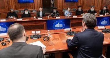 البابا تواضروس لوزير الثقافة الصربى: لدينا فى مصر تراث كنسى عظيم البابا تواضروس خلال لقاء وزير الثقافة الصربي