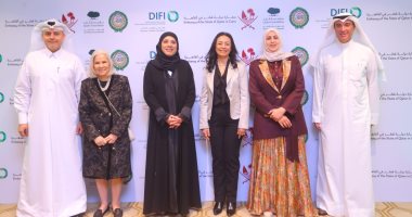 الدكتورة مايا مرسى  وزيرة التضامن خلال المشاركة فى منتدى السياسات الإقليمي العربي