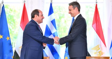 الرئيس السيسى ورئيس وزراء اليونان يؤكدان أهمية استئناف تنفيذ اتفاق وقف إطلاق النار بغزة الرئيس عبد الفتاح السيسي ورئيس الوزراء اليوناني كيرياكوس ميتسوتاكيس