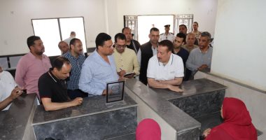 محافظ المنوفية يتفقد توسعات محطة صرف صحى أشمون