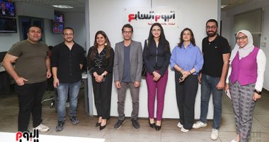 الروائية ريم بسيوني تزور "اليوم السابع".. وصحفيو المؤسسة يحتفون بإبداعها