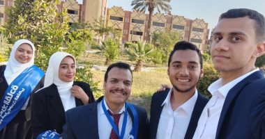 طلاب جامعة حلوان التكنولوجية الدولية يشاركون فى فعاليات الملتقى الحوارى لبناء الوعى طلاب جامعة حلوان التكنولوجية الدولية