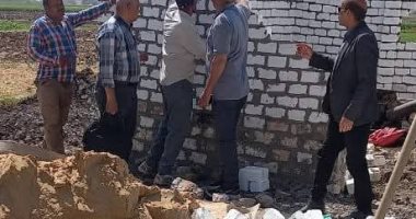 إزالة 11 حالة تعد على الأراضى الزراعية بقرى مركز سوهاج جانب من الإزالات