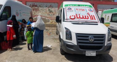 فحص 1575 مواطن بالمجان فى قافلة طبية علاجية بدمياط قوافل طبية