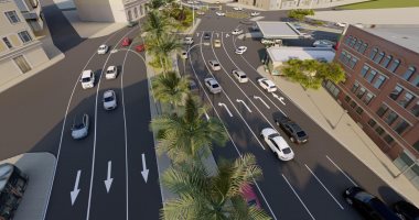 محافظ الإسكندرية يشدد على إعلان التصميمات الهندسية واللوحات الإرشادية بطريق الحرية