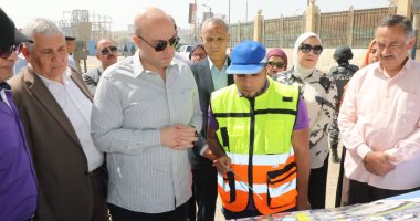محافظ بنى سويف يتفقد أعمال نقل خط الغاز لتسريع مشروع كوبرى الشاملة