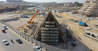 ميدان الرماية يتزين بـ هرم رابع.. شاهد محطة مترو الخط الرابع.. صور محطة مترو الخط الرابع