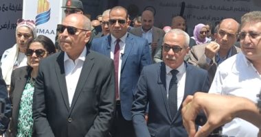 محافظ القاهرة يتفقد أعمال إنشاء أبراج سكنية بمدينة الأمل محافظ القاهرة خلال تفقد المشروع