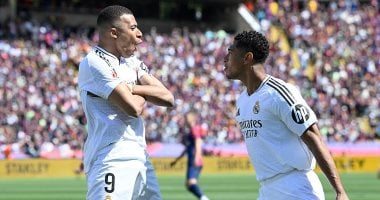 تليفزيون اليوم السابع يستعرض تألق مبابى خلال مباراة برشلونة ضد الريال النجم الفرنسى كيليان مبابى