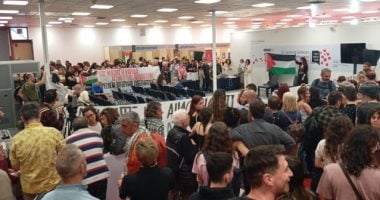 انتصارا لفلسطين.. إلغاء ندوة لدولة الاحتلال في معرض سالونيك للكتاب جانب من المعرض