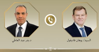 وزير الخارجية والهجرة يجرى اتصالاً هاتفياً مع وزير خارجية ألمانيا الجديد وزير الخارجية مع يوهان فاديفول
