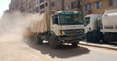 محافظة الجيزة تشن حملات نظافة فى منطقة العروبة بالطالبية.. صور محافظة الجيزة تشن حملات نظافة وتجريد بمنطقة العروبة بحي الطالبية