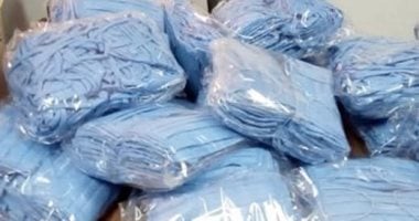 ضبط 2150 كمامة منتهية الصلاحية وكمية من المنظفات غير صالحة خلال حملة ببورسعيد كمامات